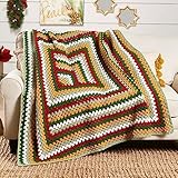 Herrschners Holly Jolly Granny Afghan Crochet Kit