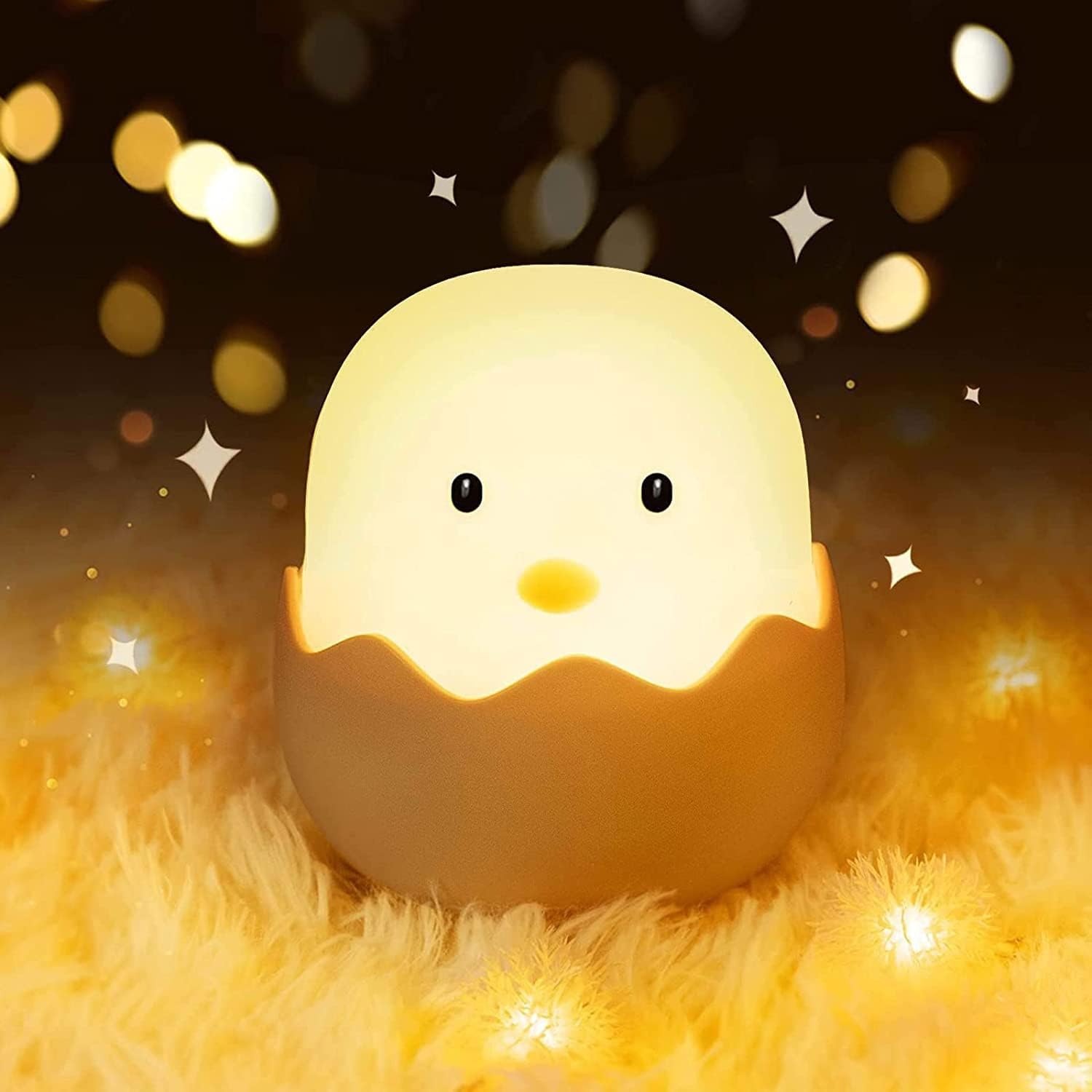 Shnuggle Moonlight Children's Night Light with Thermometer, White