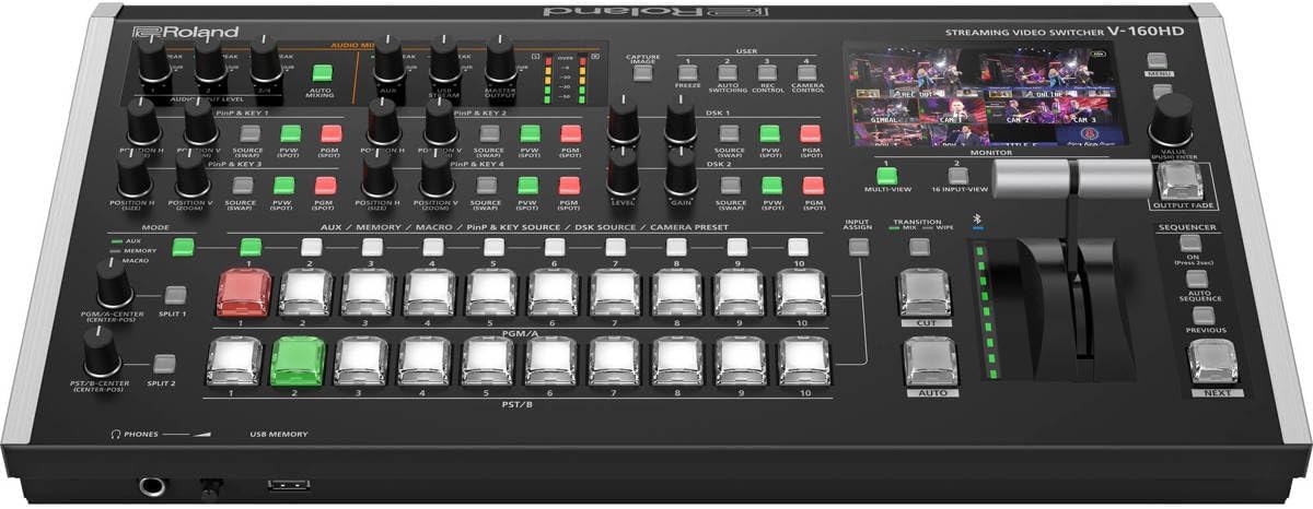 Roland Professional Hybrid V-160HD Streaming Video/Audio Switcher (V-160HD)