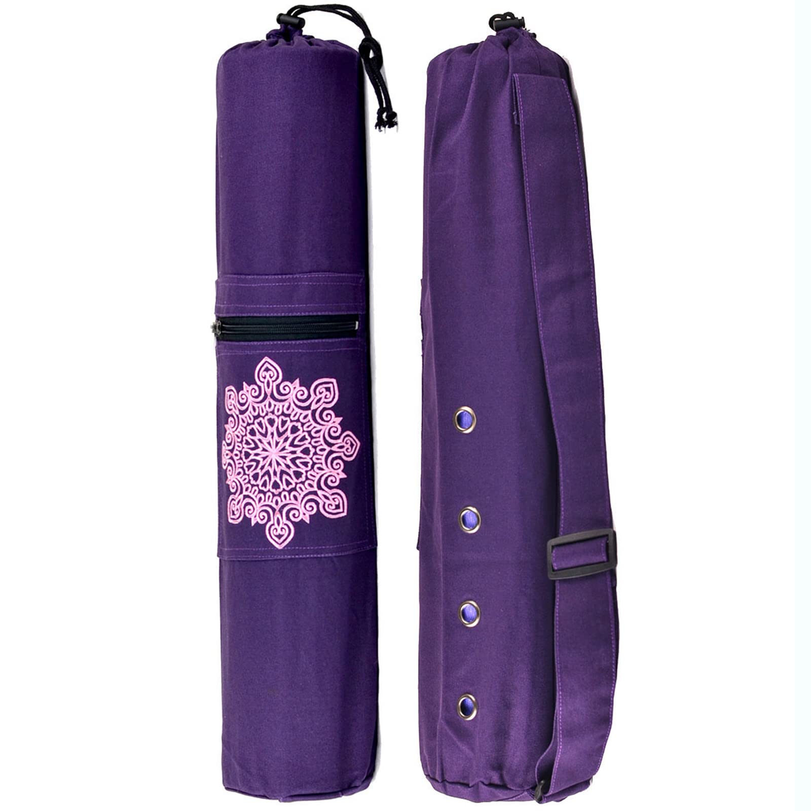 Yoga Mat Carrier with Air Holes Yoga Exercise Bag with Drawstring and Strap