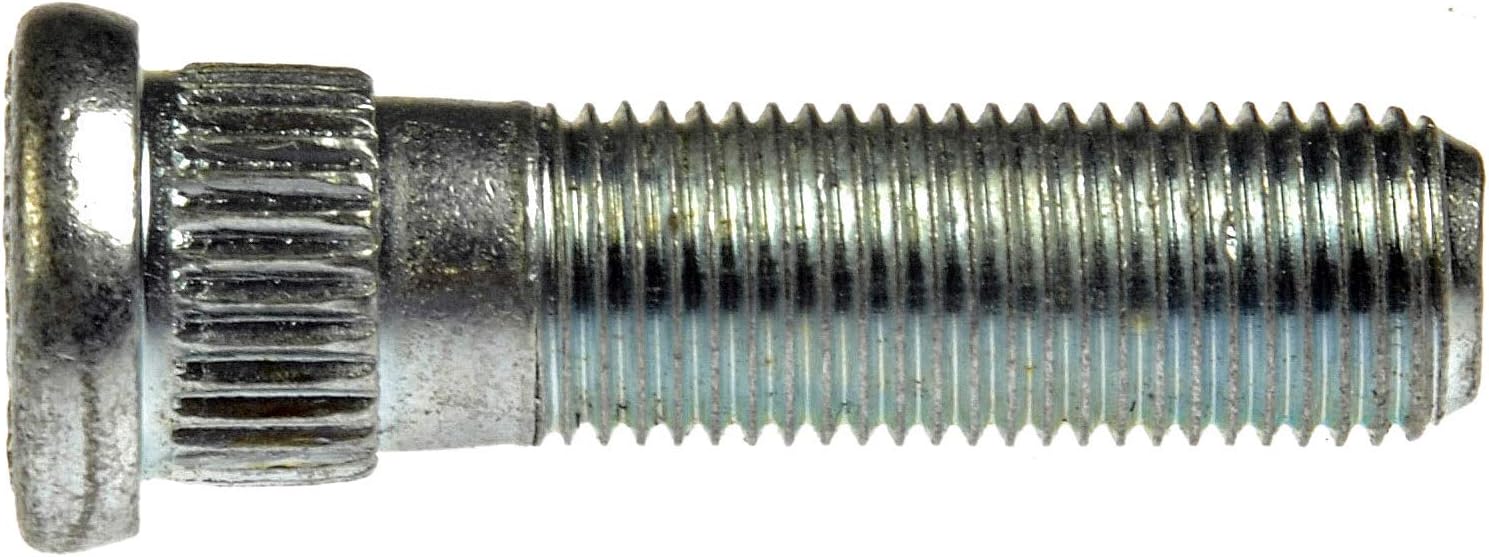 Dorman 610-404 M12-1.25 Serrated Wheel Stud - 14.28 mm Knurl, 46 mm Length Compatible with Select Models, 10 Pack (Made in USA)