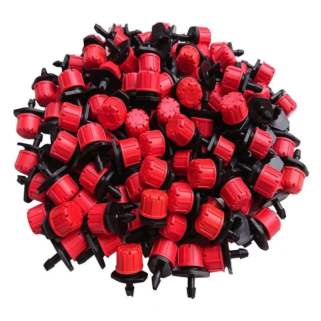 Einstellbare Bewässerungstropfer Sprinkler 1/4'' Emitter Tropfer Mikro-Tropfbewässerungssprinkler, for Bewässerungssystem(800 Pcs)