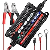 MICTUNING Cargador de Batería para Coche, 6V 12V Inteligente Cargador de Baterías...