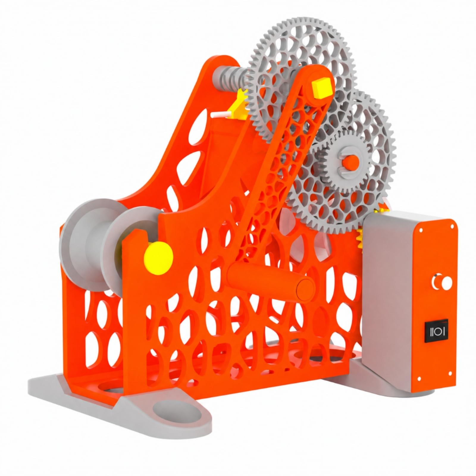 Schnell Spulenwickler mit Elektroantrieb, Orange, style to 2