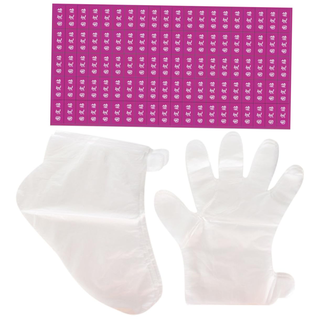 BIUDECO Professional Foot Hand Spa Kit 1 Set of Plastic Hand Foot Bags Paraffin Wax Mitts Liners for Diy