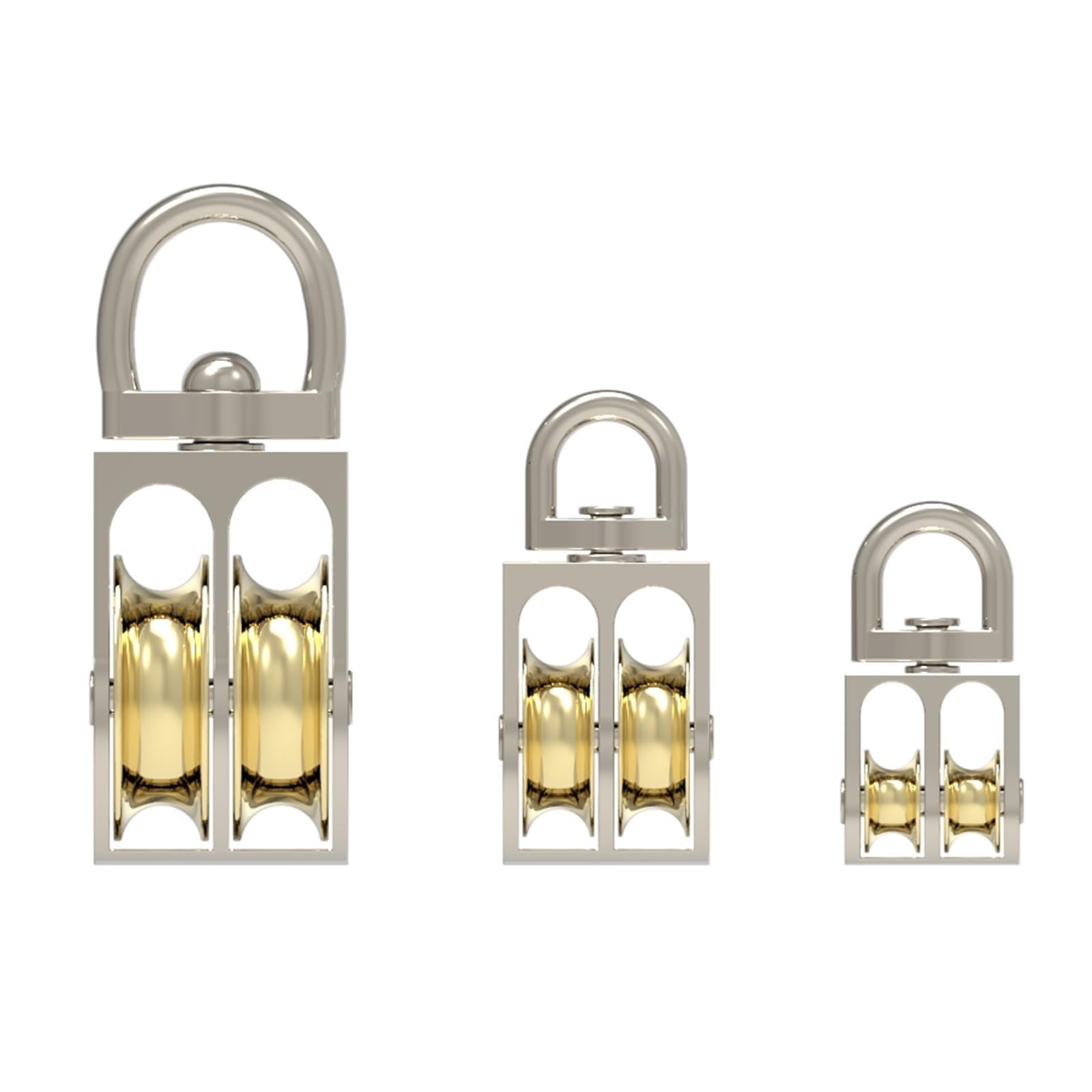 Cuerda de polea de bloque de polea simple 1 Uds. 43/58/86mm ruedas individuales/dobles polea de Metal polea de aleación de Zinc bloque de corona y aparejos rueda de elevación Mini polea doble(58 MM-SI