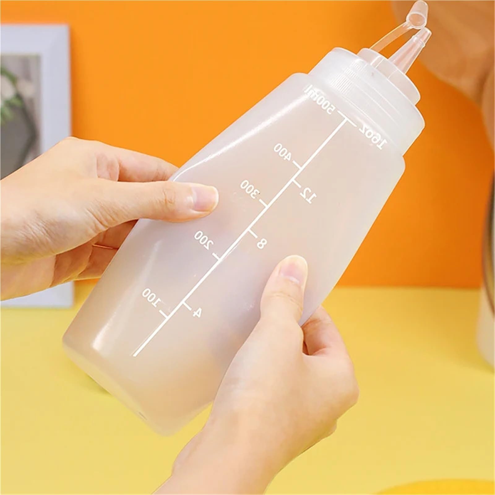 10 Stück große Squeeze-Gewürzflaschen mit Düsen for Ketchup, BBQ-Saucen, Olivenöl-Flaschenspender, Saucen-Küchenhelfer für Gewürze(680ML)