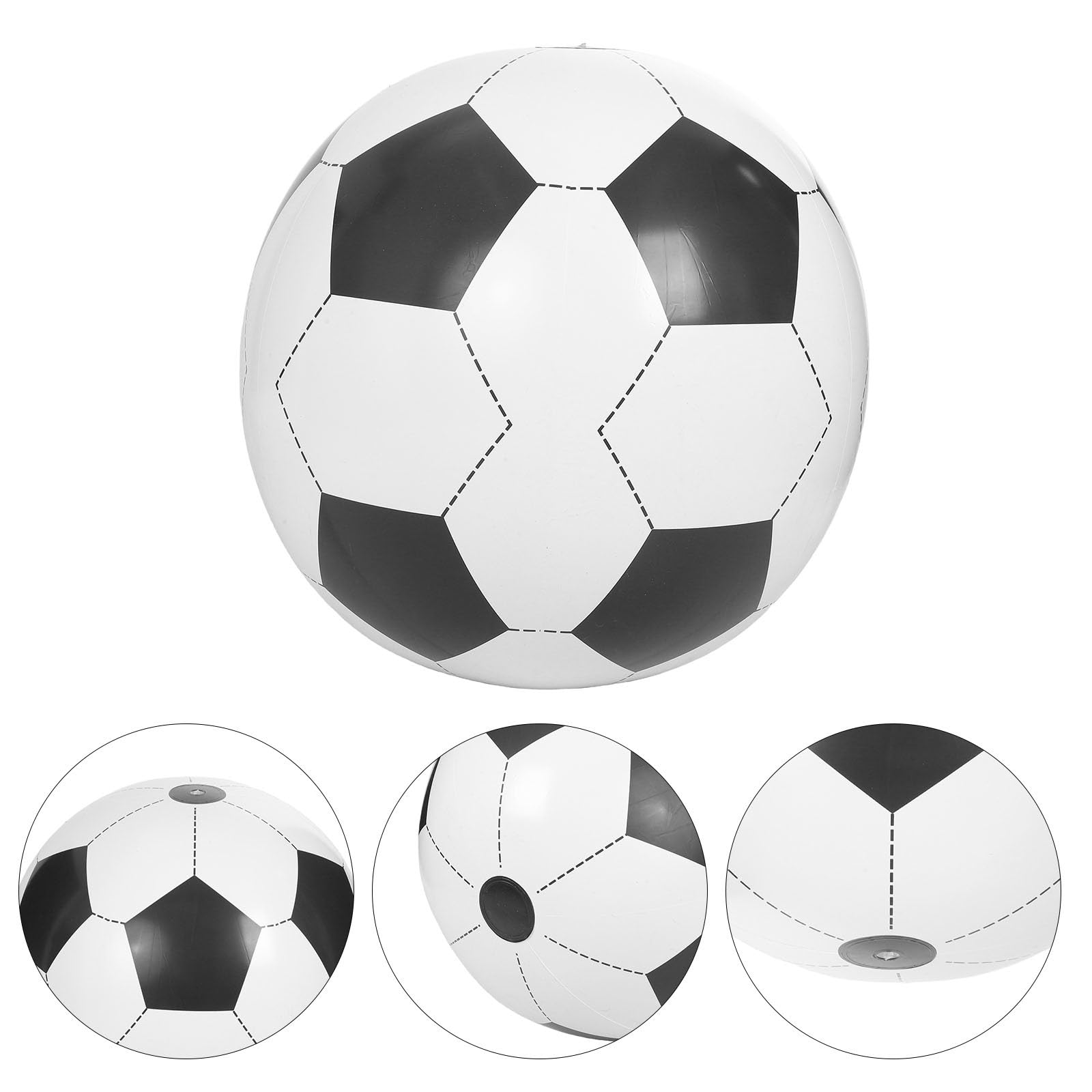TOYANDONA 2 Balones de Fútbol Inflables para Playa - Balón de Fútbol Inflable Gigante, Globos de Playa Enormes para Actividades Al Aire Libre, Decoración de Piscinas Y Fiestas (80 Cm)