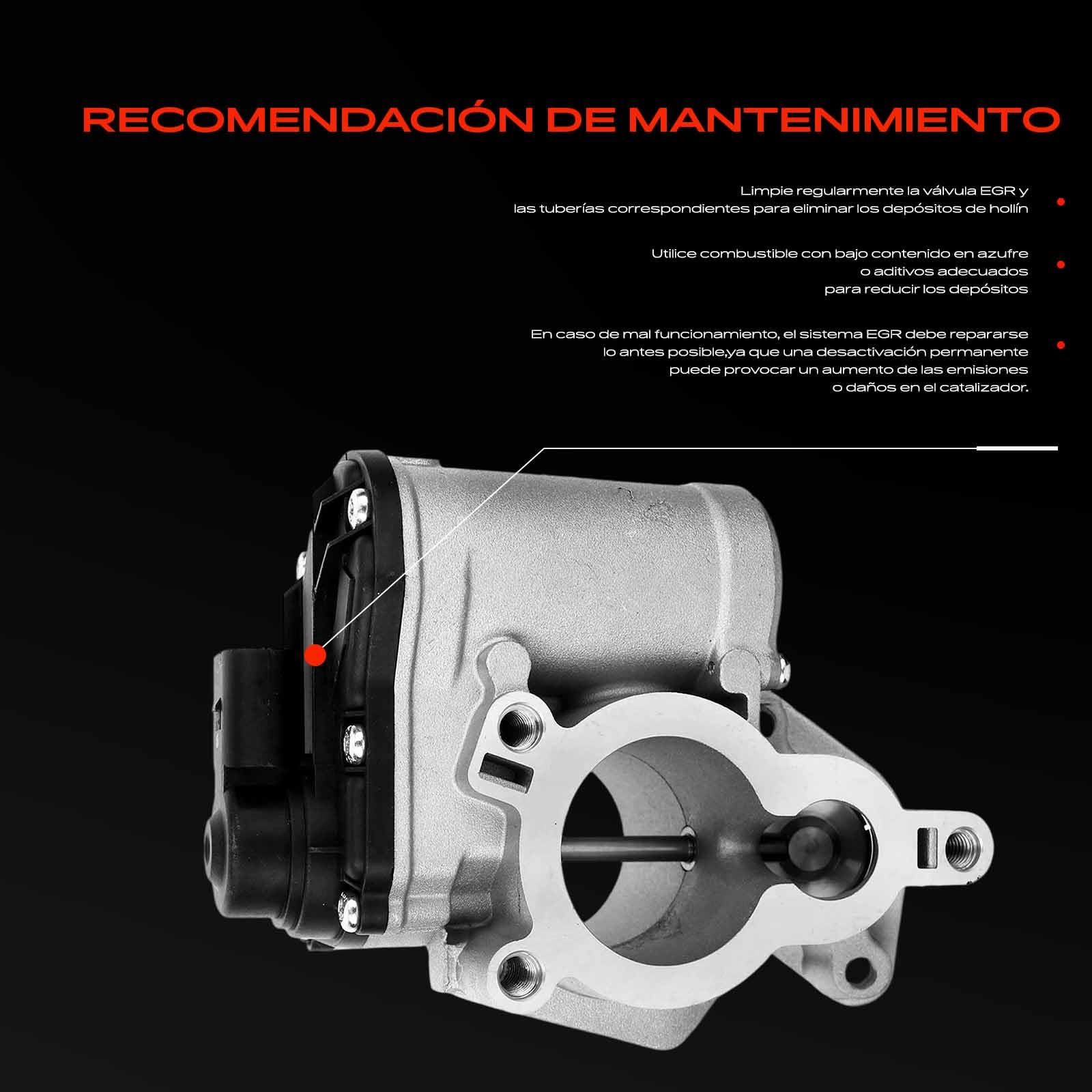 Frankberg Válvula EGR de recirculación de gases de escape 8200327004 | Compatible con: Caja de tráfico II FL, Koleos I HY, Plataforma/chasis Trafic II EL, M.e.g.a.n.e II Estate KM0/1