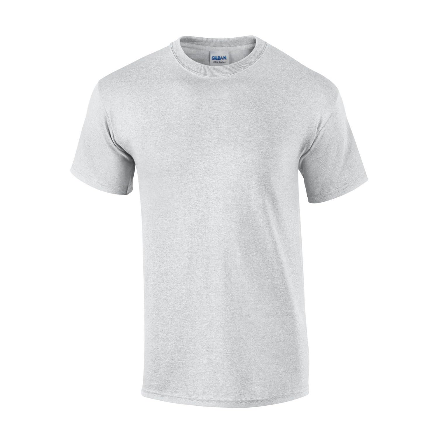 Gildan Unisex Ash Grey T-Shirt Brand Model Ultra Cotton™ Adult T-Shirt