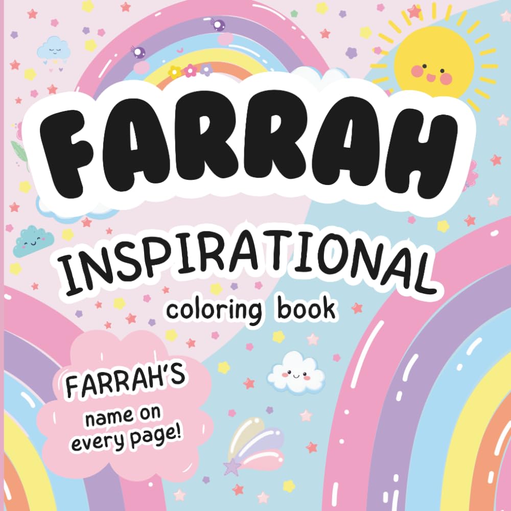 Farrah Inspirational Coloring Book: Personalized Just for Farrah – Farrah's Name Appears on Every Coloring Page