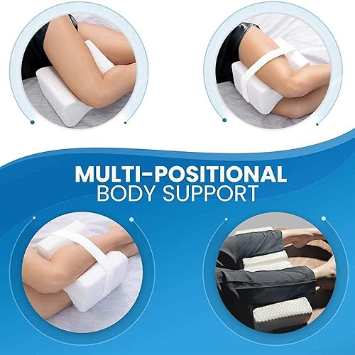 Miniatura 5 de Almohada de rodilla ajustable para dormir de lado, almohadas de piernas de espuma viscoelástica para dormir, almohadas de elevación de piernas con