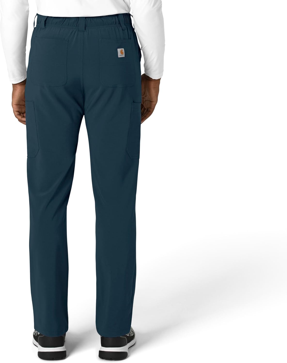 Carhartt Force Cross-Flex Men's Straight Leg Scrub Pant - Navy, L Tall - Image 4