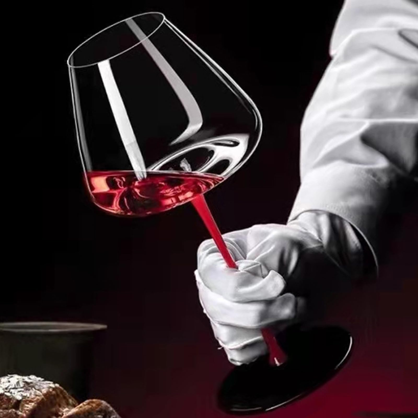 Grote rode wijnglazen set van 2 - loodvrij kristalhelder glas, Bourgondië wijnglazen 25 oz, grote wijnglas, lange stam wijnglazen voor feesten, jubilea, kerstmis, enz