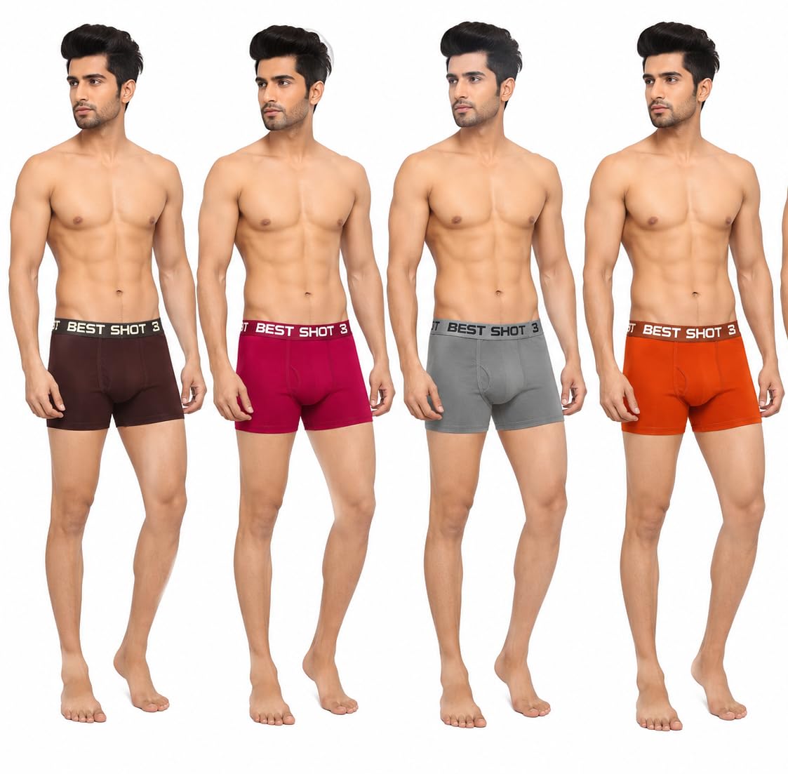 Best Shot 3 Men's Cotton Blend Trunks-image-45
