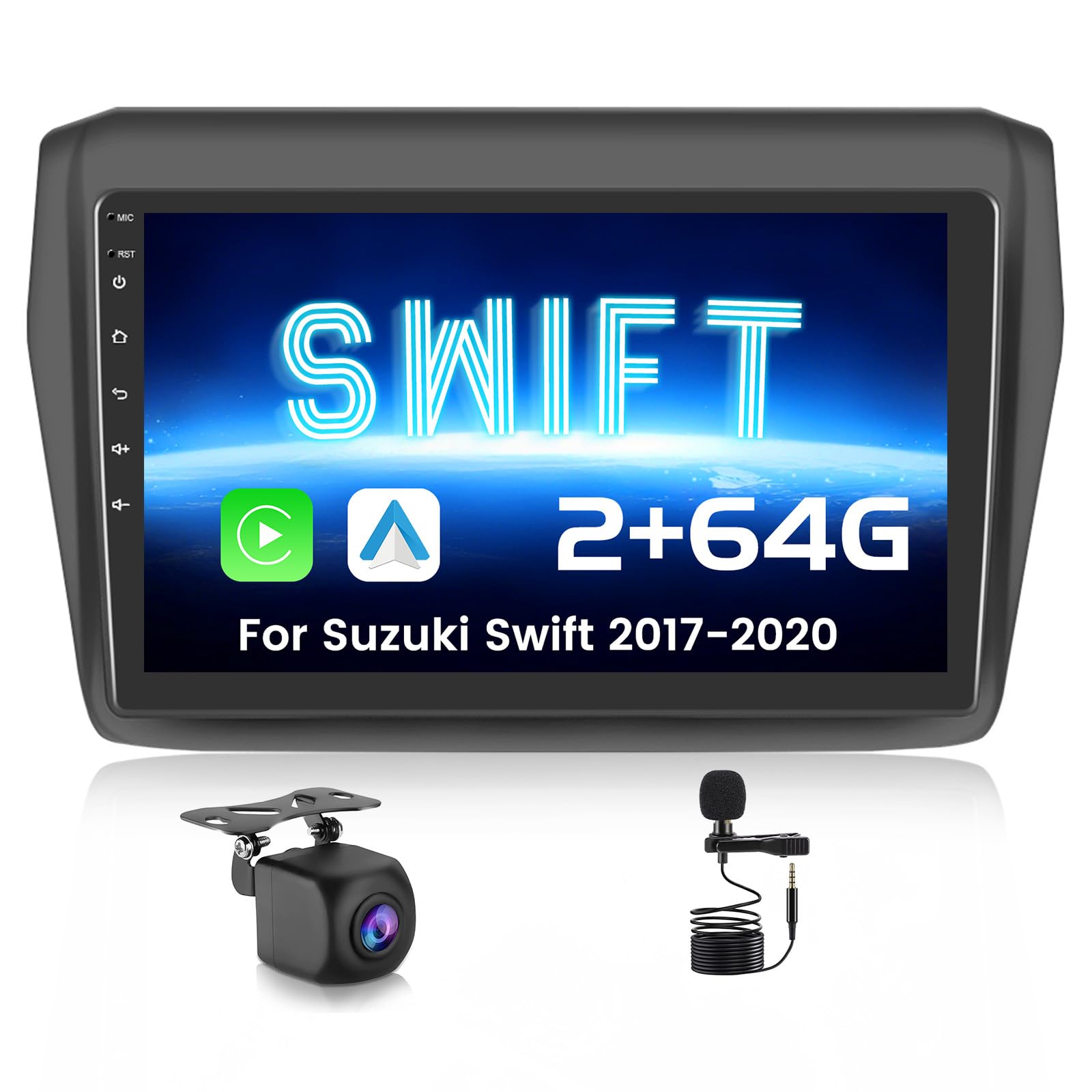 Apple - スズキ Amazon.com: 5G WiFi Car Radio for Suzuki Swift 2017 2018