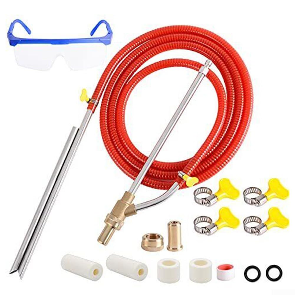Kit de chorro de arena para lavadora a presión, accesorio de chorro de arena húmedo de latón y acero inoxidable, 5000 PSI, pieza de repuesto para lavadora a presión