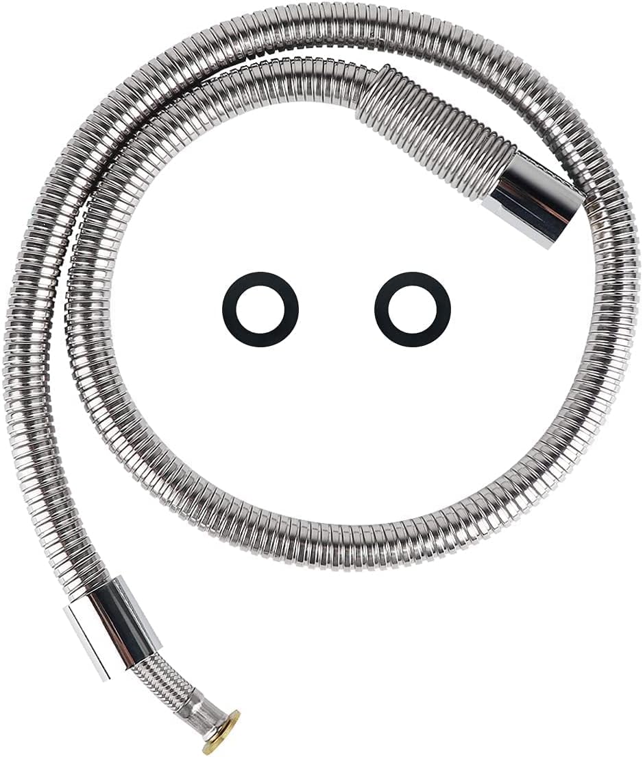KOLLNIUN 38" Commercial Pre Rinse Hose Stainless Steel Flexible for Commercial Kitchen Sink Restaurant Industrial Dishwasher Faucet Pre-Rinse Sprayer Hose Replacement Part (96CM/38inch)