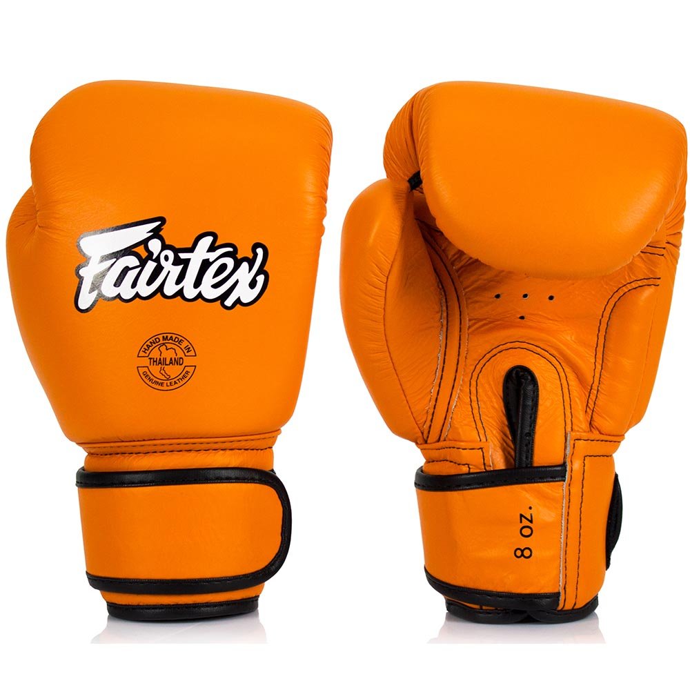 Fairtex Boxhandschuhe, Leder, BGV16, orange, Boxing Gloves, Muay Thai