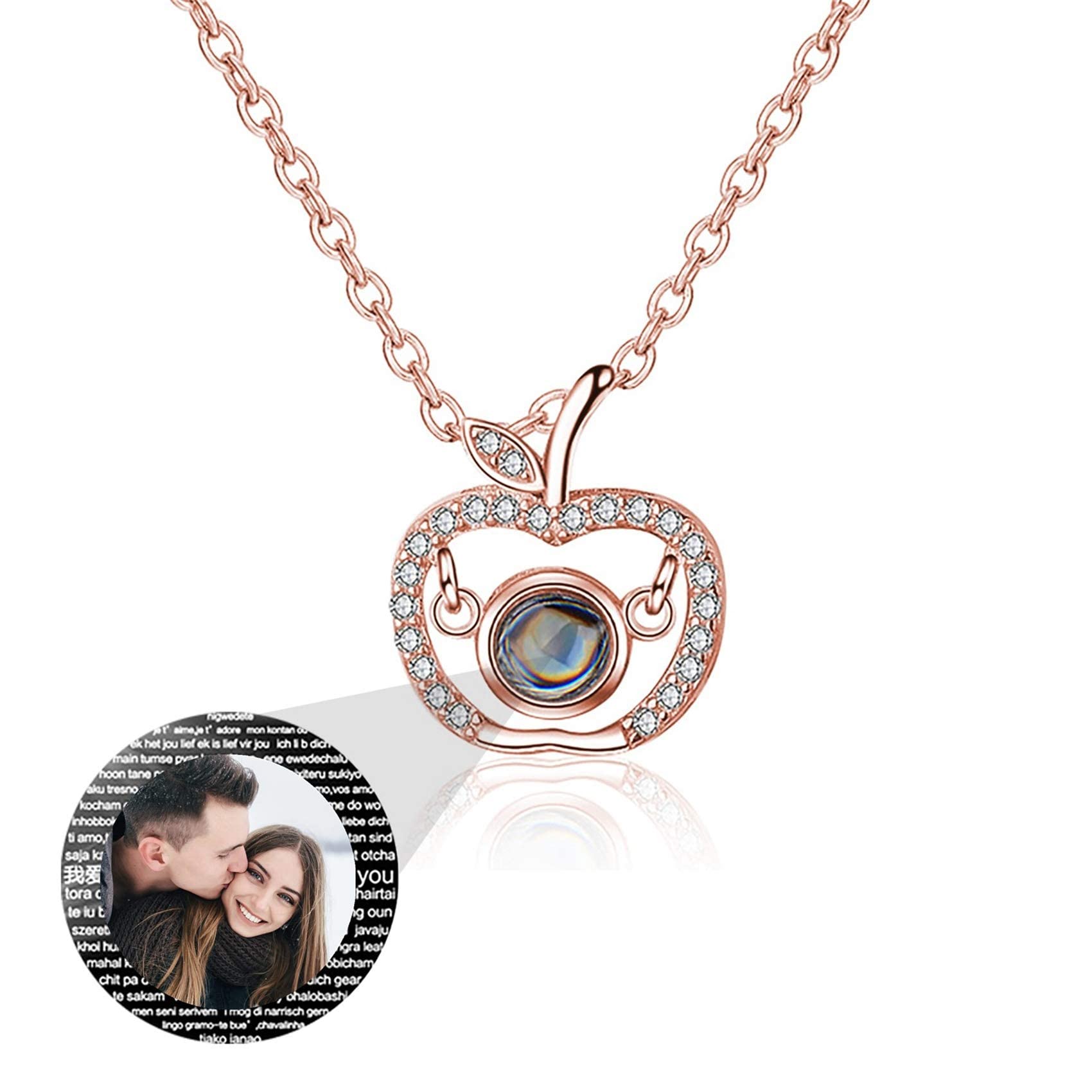 Personalized Photo Projection Necklace 