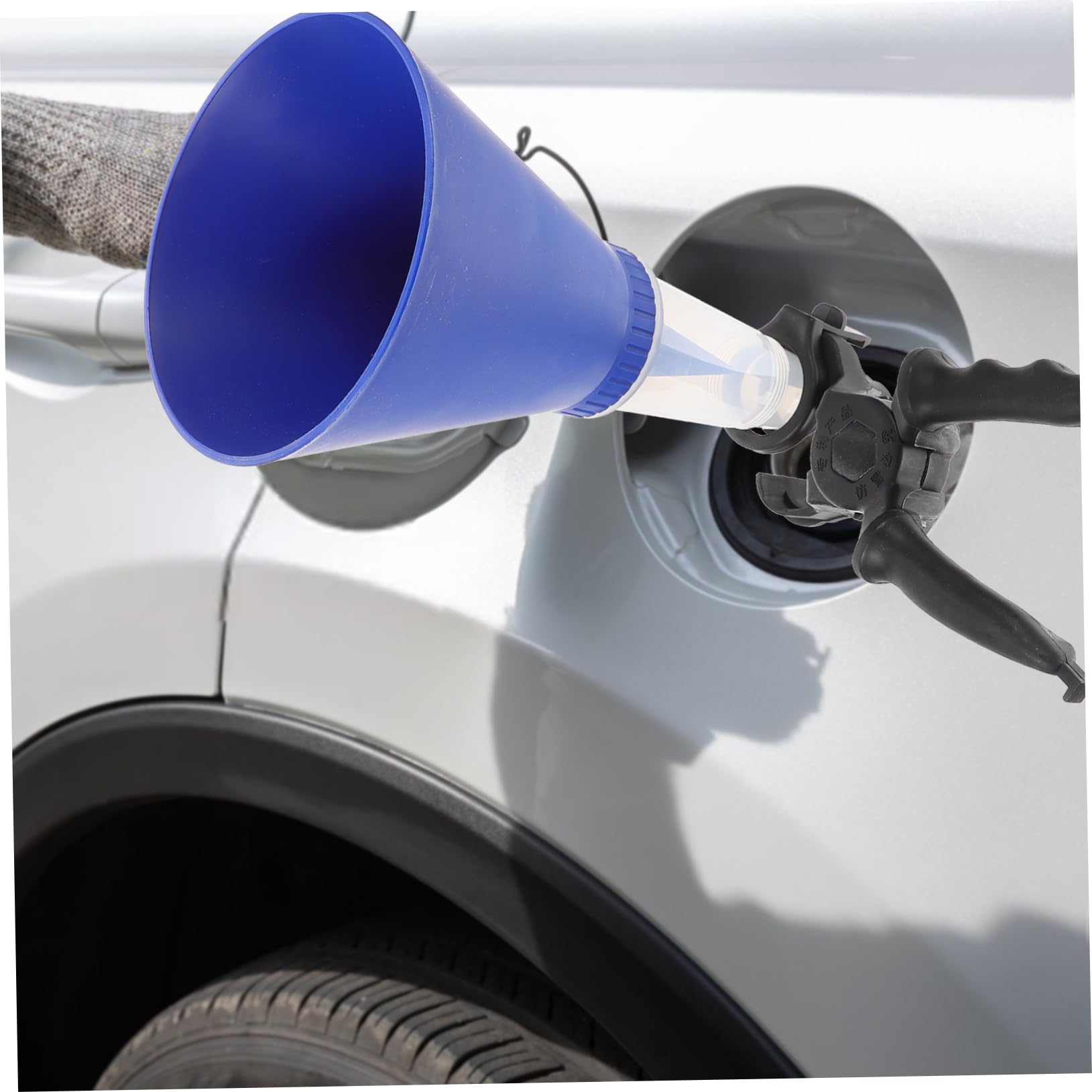 GLEAVI 4pezzi Imbuto Per Olio e Carburante Design Bocca Larga Facile Da Usare Per Auto e Strumento Multiuso Con Rete Filtrante