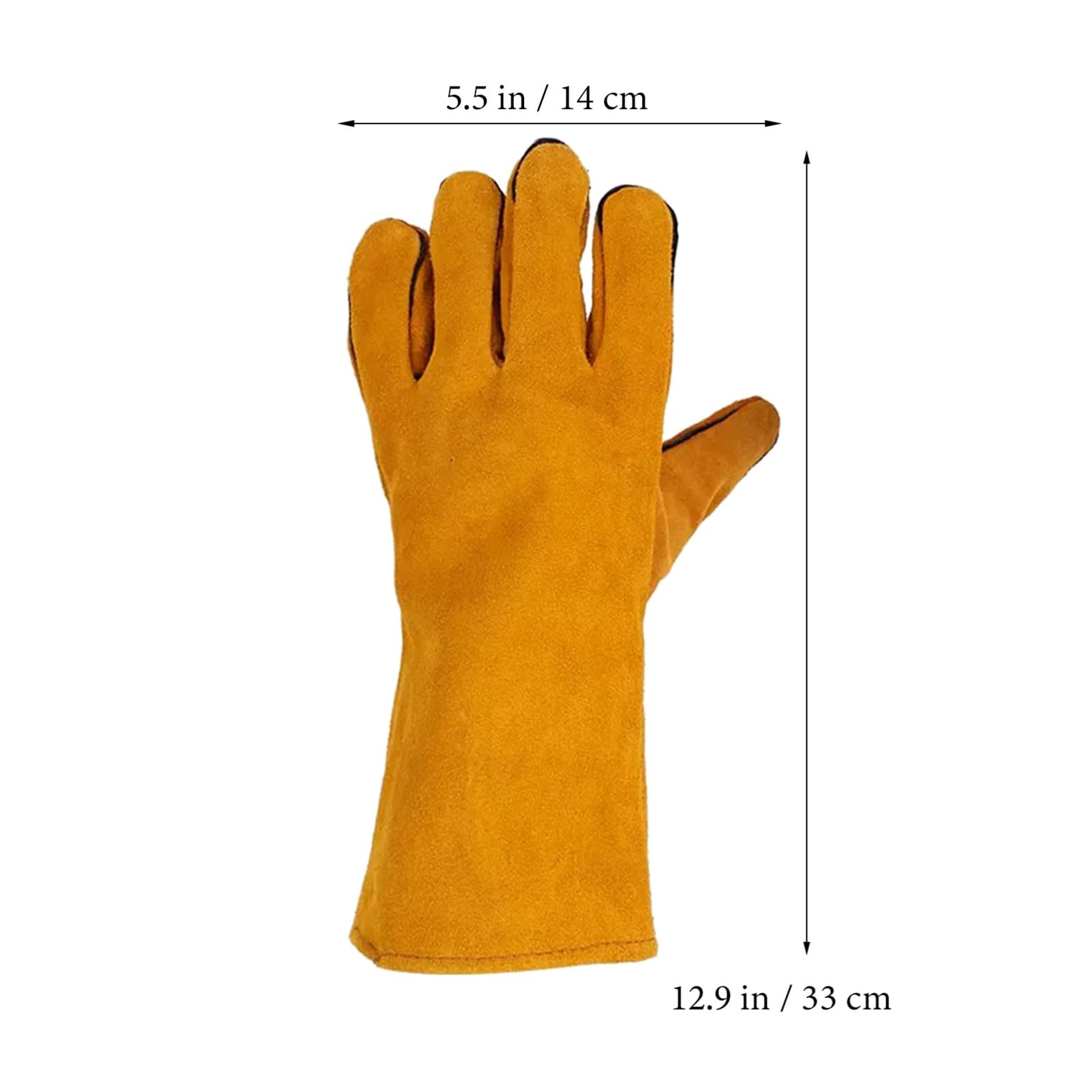 OFFSCH Extended Length Heavy Duty Garden Gloves Cotton Lining Long Working Gloves for Women Safety