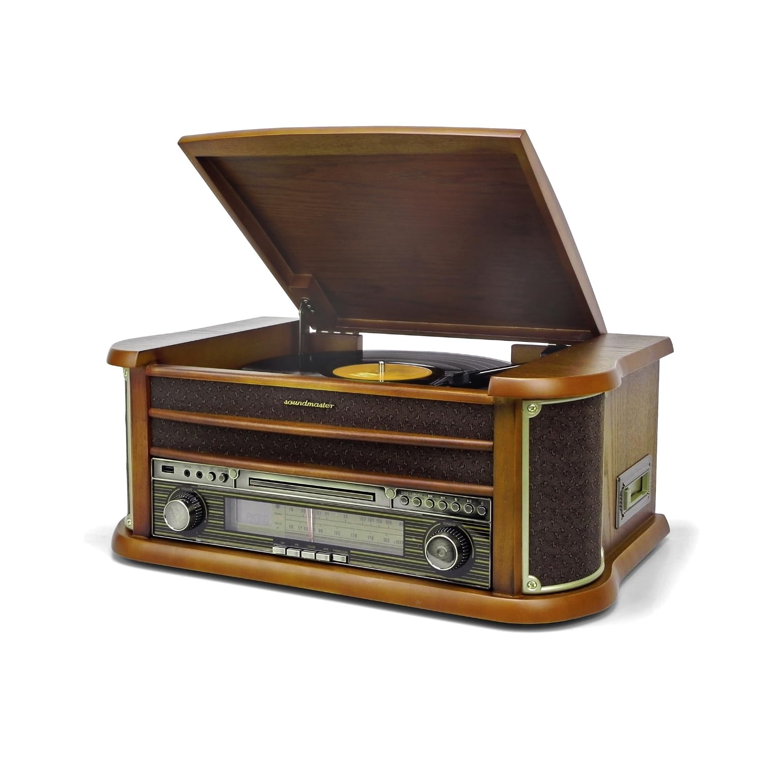 soundmaster NR560 Platine USB chêne