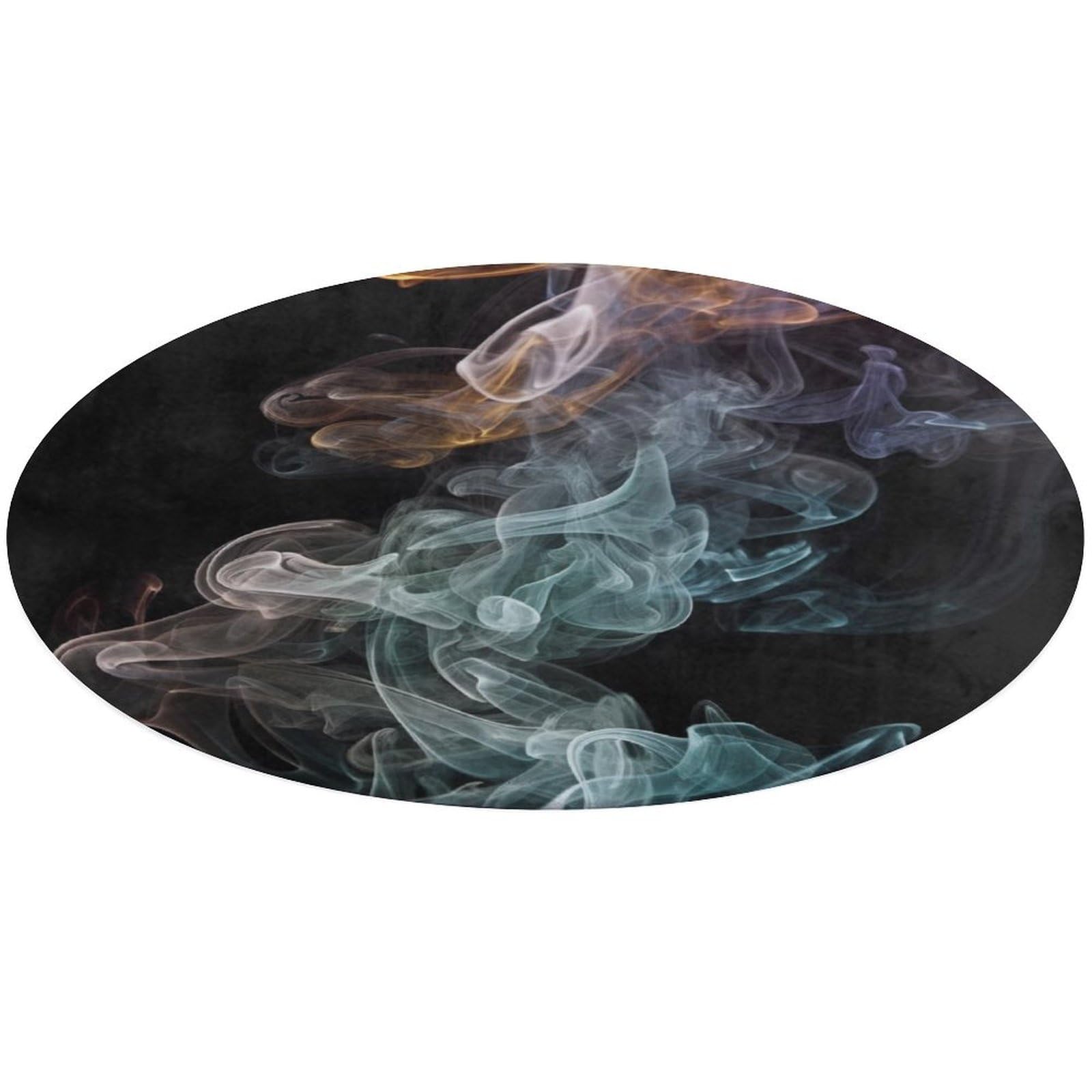 Tapis rond en velours doux 90 cm pour chambre à coucher et coin lecture cocooning