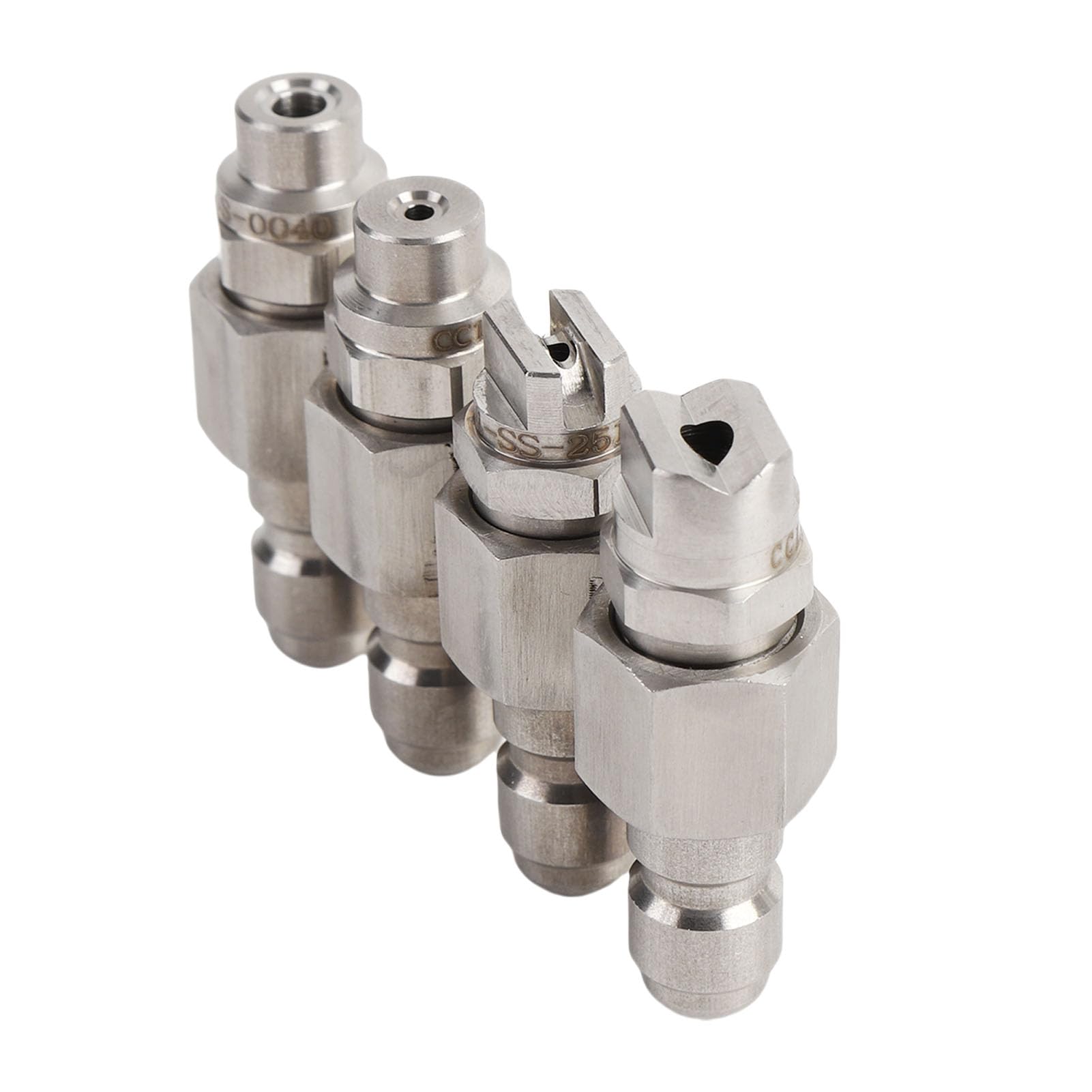 Tomantery High Pressure Washer Nozzle Stainless Steel 4 Way 4GPM J Rod Soft Wash System for Yard Car Truck 1/4 Quick Connect (1 Count)