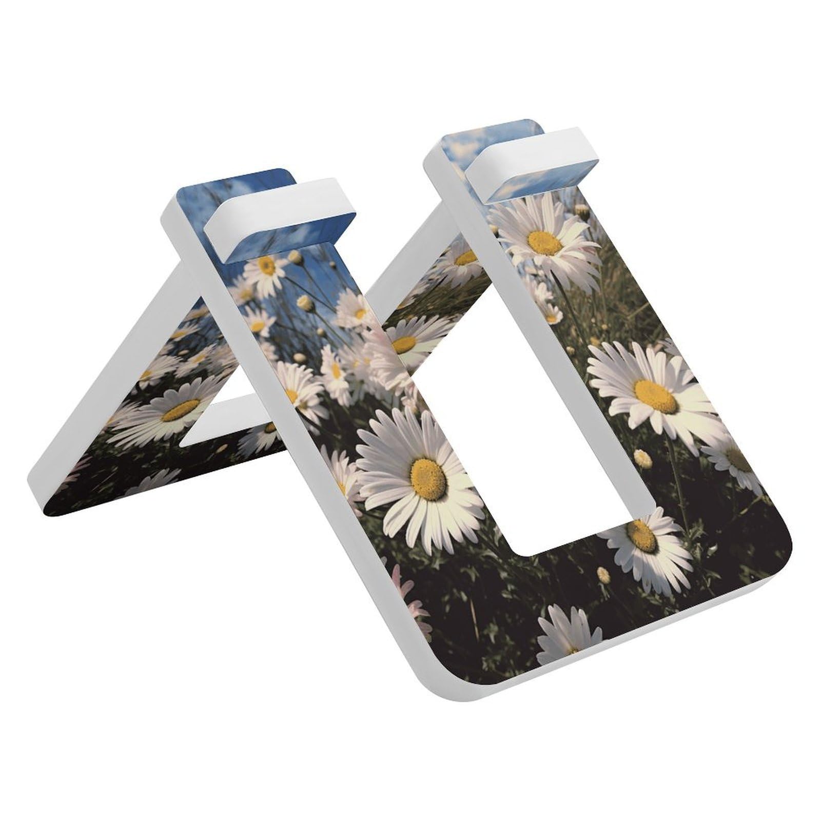 MUSM PVC Beautiful Daisies Bike Stand Detachable Bicycle Display Stand Foldable Bikes Storage Organizer for Outdoor Portable Bicycle Holder Stand for Home Garage Storage