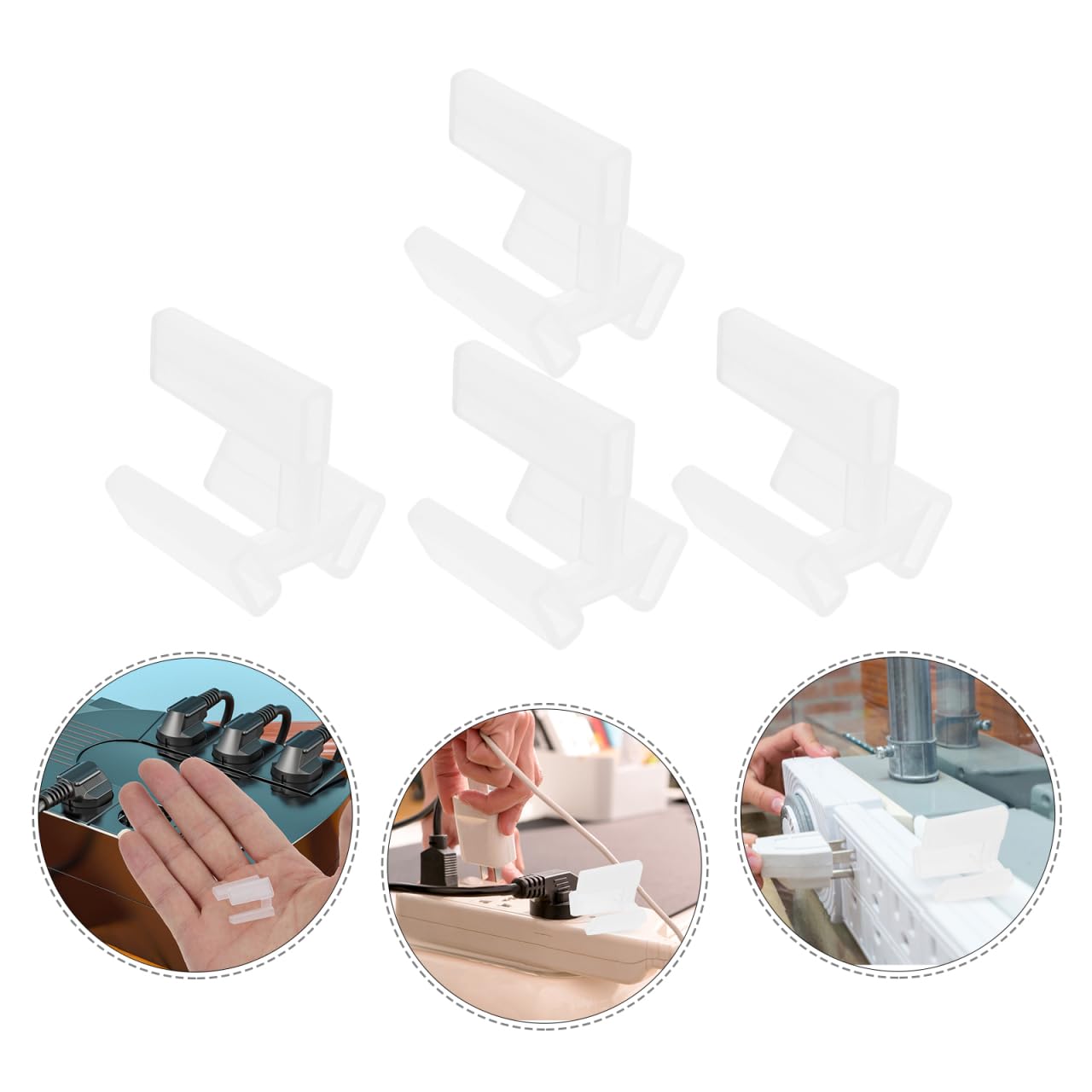 HOMSFOU 100Pcs Electrical Plug Covers Australian Standard 3 Prong Outlet Safety Caps Socket Safety Covers for Home Office Protection - Image 4