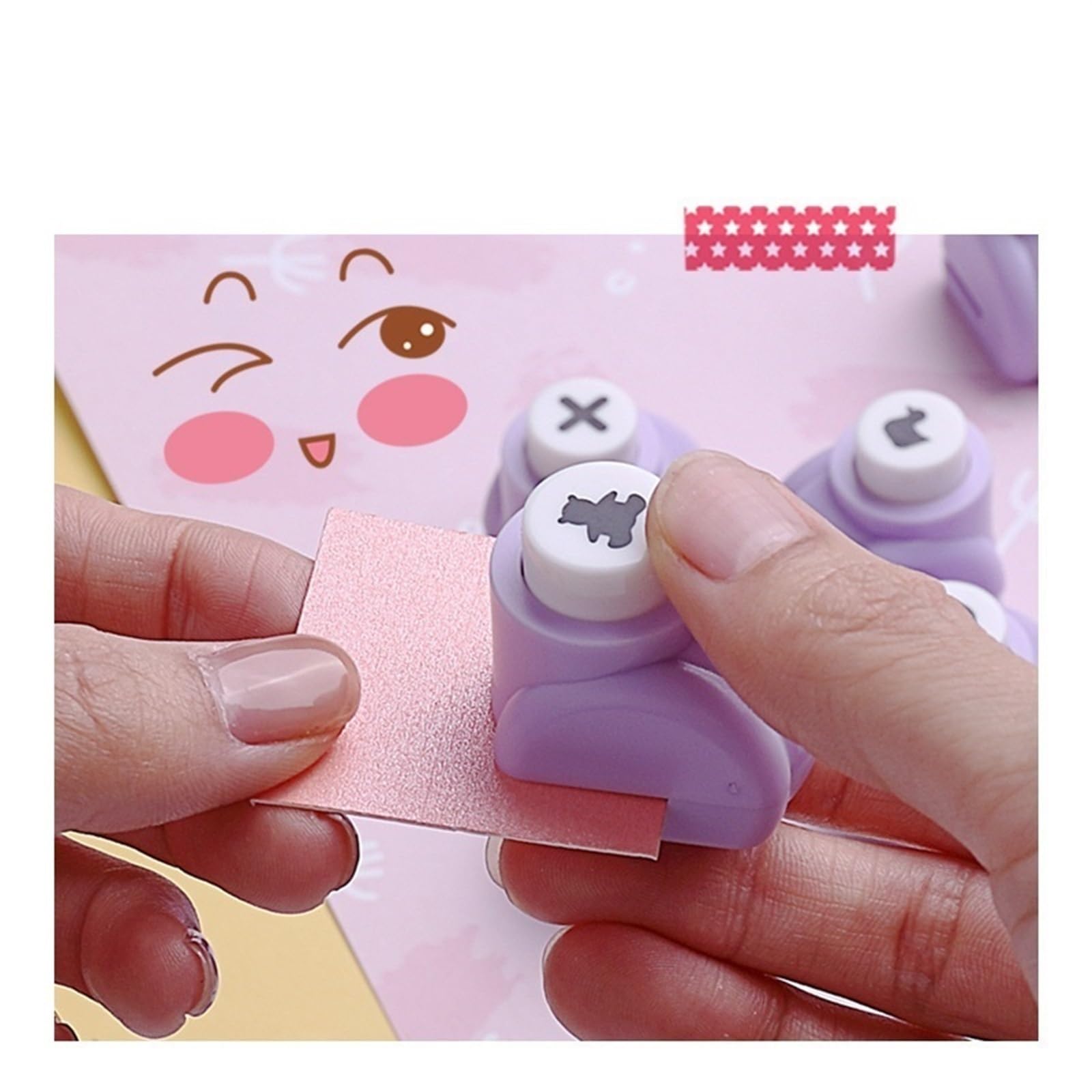 Stempel Perforator Multifunctioneel - Antislip Papierpons Voor Kaarten & Knutselen