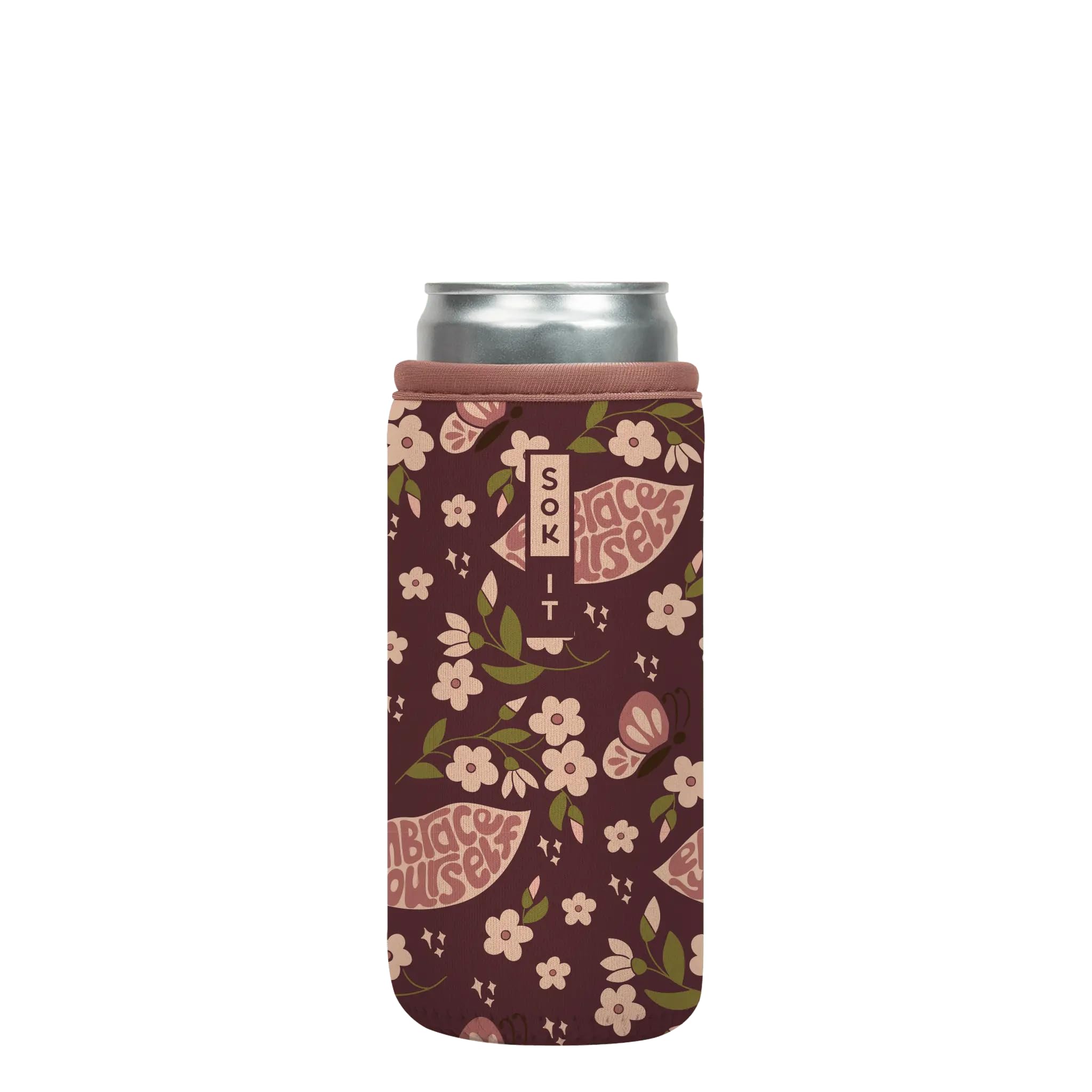 Sok It CanSok Sleeve for Beer & Soda Insulated Neoprene Cover (Self Love, 12oz Slim Can Sleeve) โ image 1