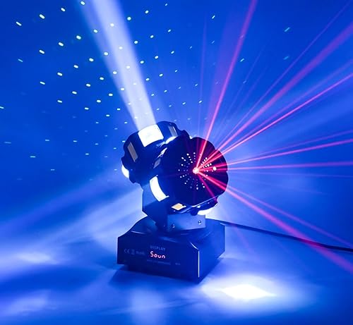 8LEDs Cabeza Móvil DJ Iluminación DJ Iluminación Led Pinspot Luces Uplighting Luces Giratorias Luces de Etapa Luz para Eventos Activado por Sonido disponible en Yaxa Venezuela