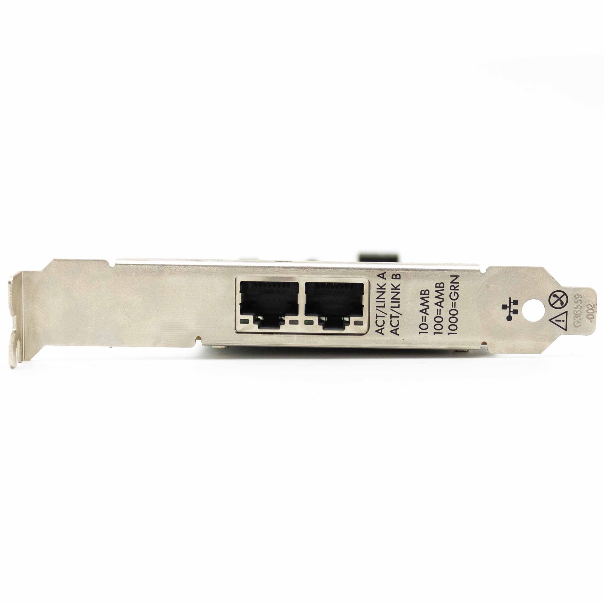 Simpletek - Scheda di Rete Ethernet LAN Dual Port Gigabit | PCI-E X4 | P/N 652495-001 656241-001 | Model No. 361T (Ricondizionato)