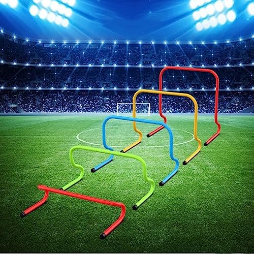 Adjustable Height Hurdles for Agility Training - Portable Speed Training Obstacles for School Sports & Fitness Practice, Ideal for Coaches & Athletes