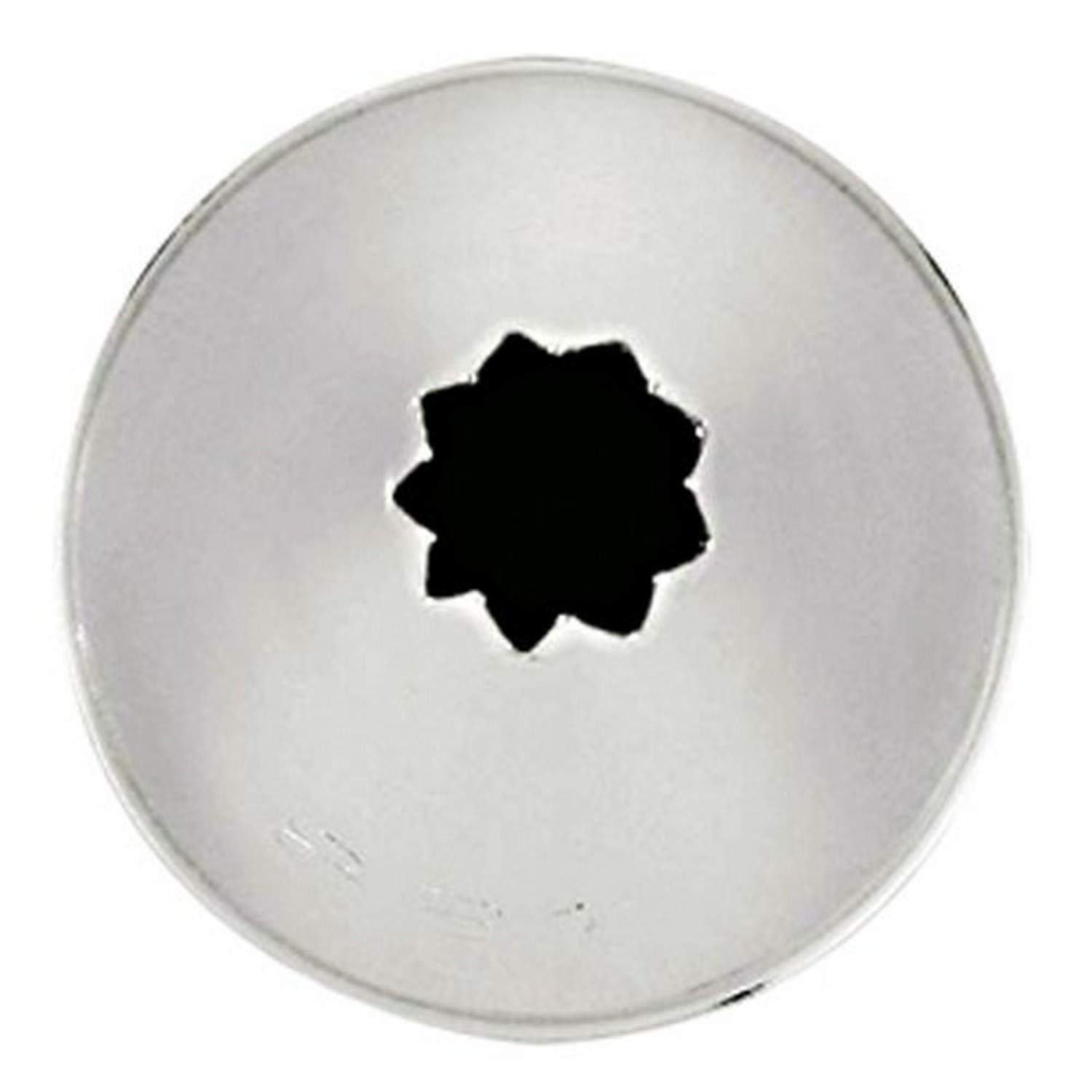 Paderno World Cuisine Fluted Stainless Steel Pastry Tip, Size 10