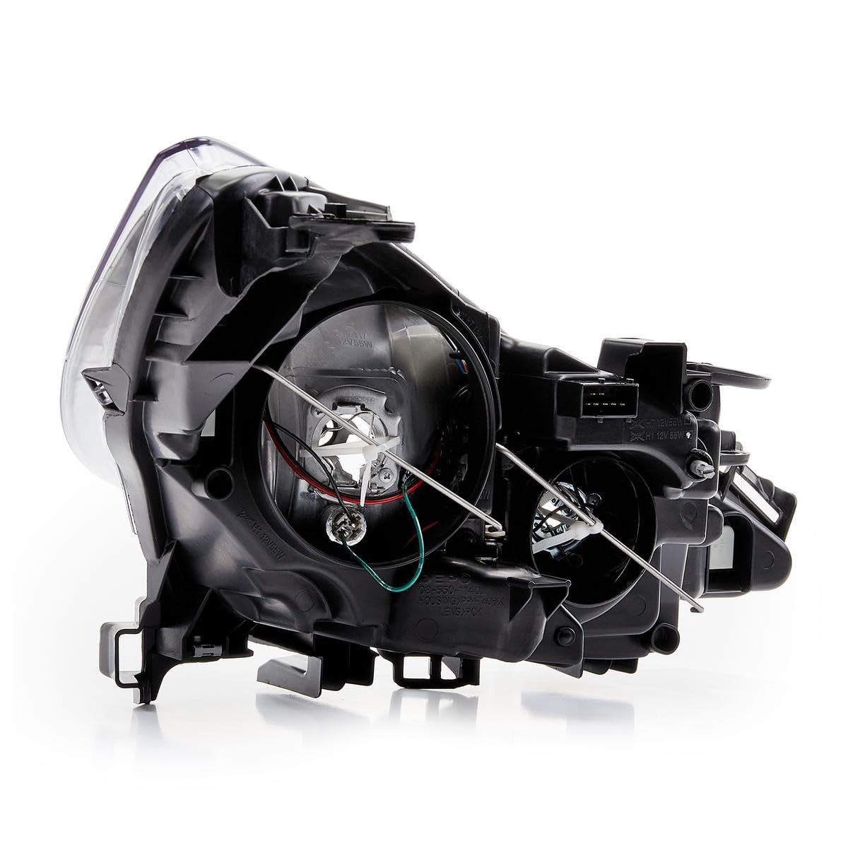 Depo 2751283 Faro, Eléctrico, Cromado, H7, H1 Izquierdo