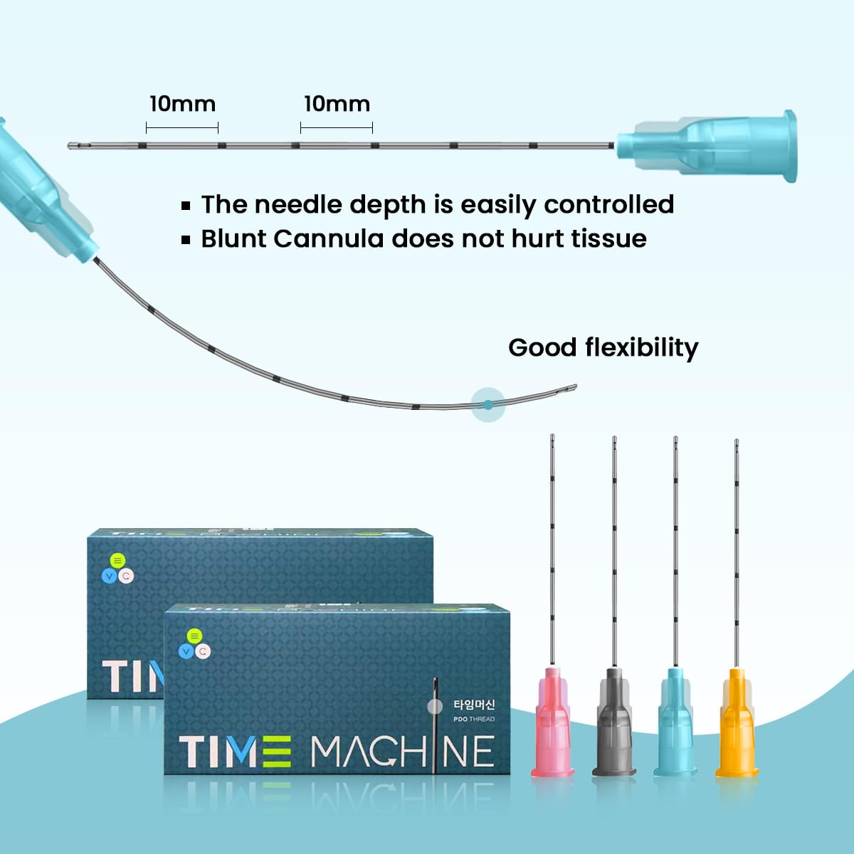 Blunt Cannula Face And Body Blunt Tip Micro Cannula Needl For Fillers Injection 20pcs (18G 100MM)
