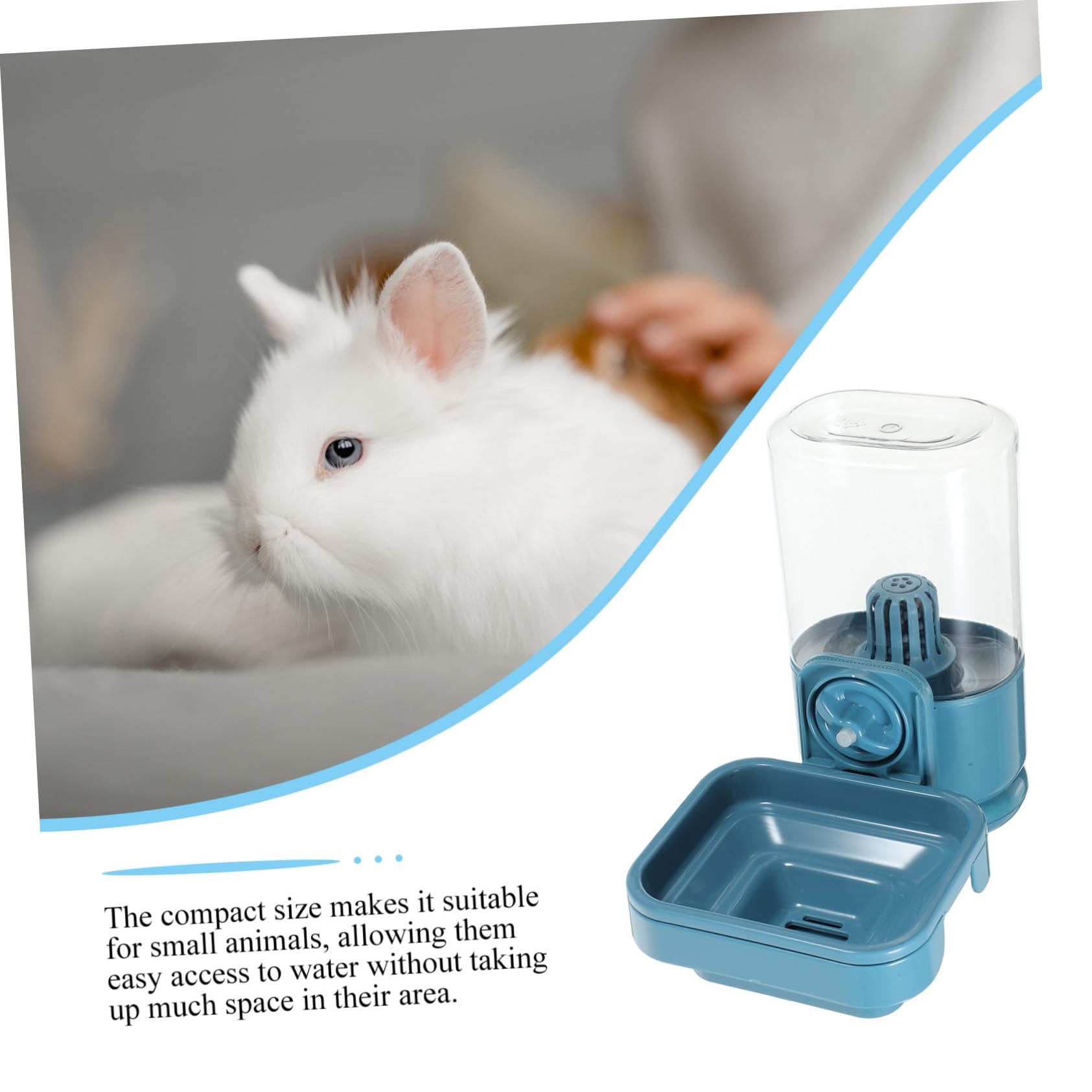 Beaupretty Dispensador De Agua para Conejos De Bebedero Automático para Jaula De Mascotas Filtro Ahorro De Espacio para Conejos Pequeños