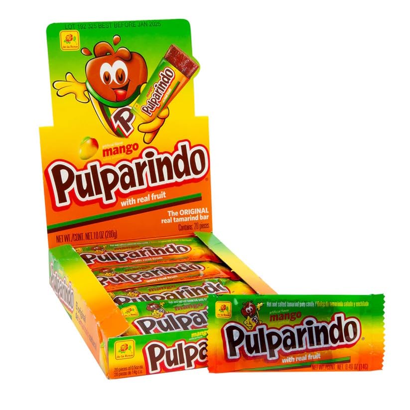 Barras de Dulce Pulparindo Mango Tamarindo Pack 16 miniatura 3