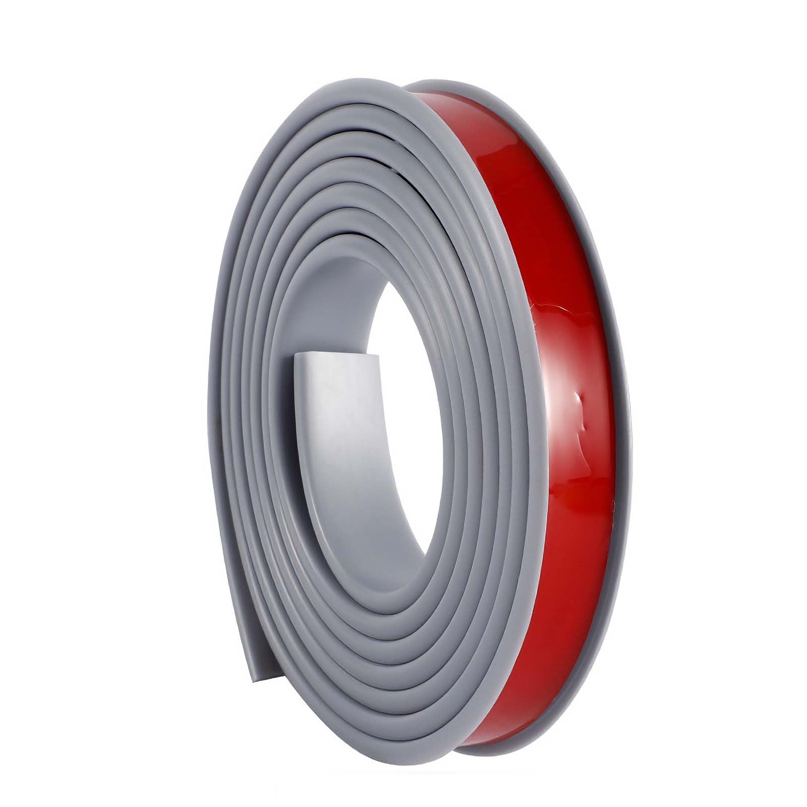 U-Shape Flexible Furniture Edge Banding, 10m U-Shape Flexible Self-Adhesive TPE Edge Banding Wood Waterproof(Gray,Inner Width 32mm)