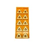 GBJ TCMT32.51 TCMT16T304 10pcs tcmt-32.51 Inserts Carbide Inserts External Turning Inserts Cutting Tools for Steel Parts and Stainless Steel for STFCR Turning Tool Holder (TCMT32.51 (Yellow))