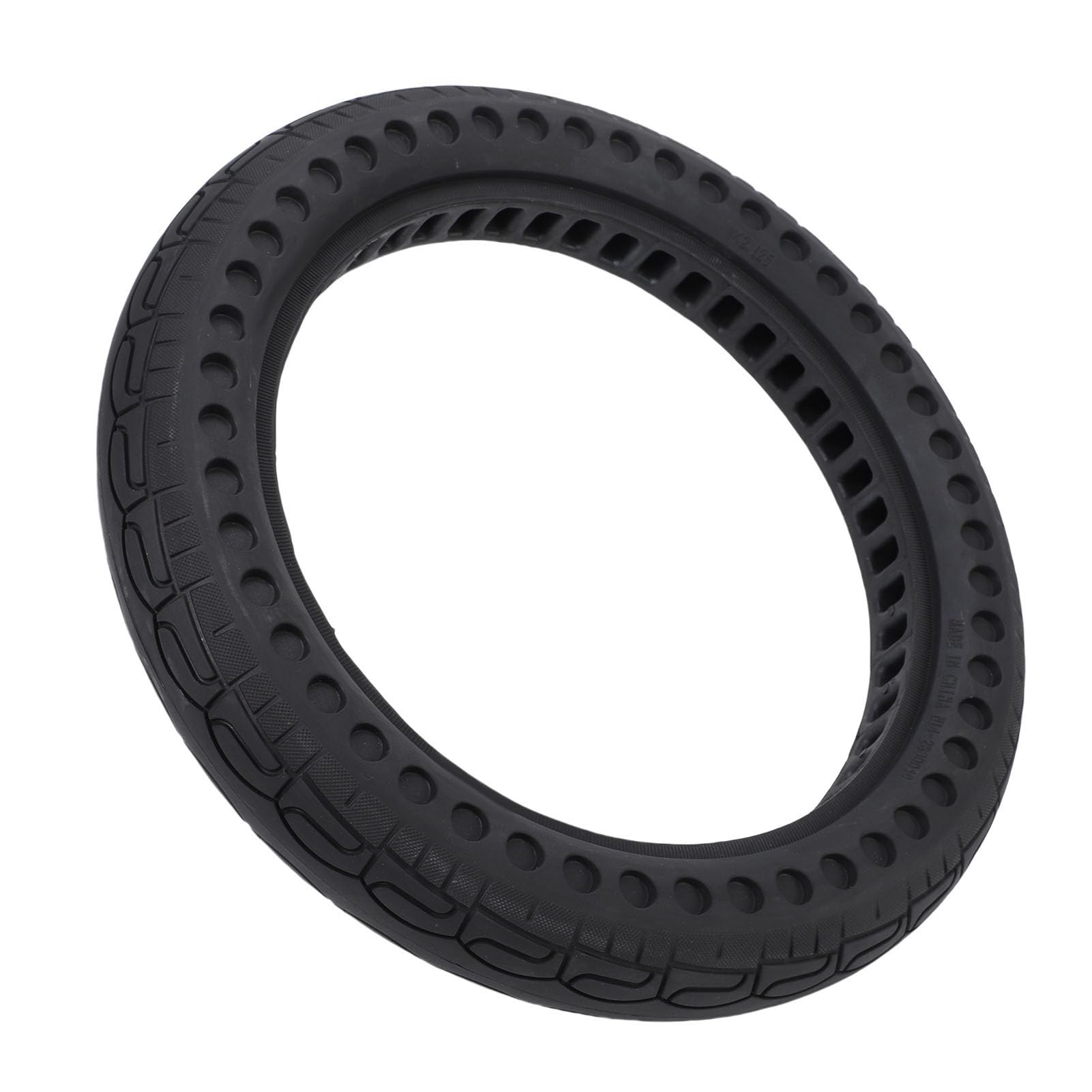 AKLOSIPY 14x2.125 Solid Tire 14 Inch Airless Bike Tire 14 Inch Tubeless Beehive Design Shock Absorption Puncture Proof No Maintenance Nature Rubber for Electric Scooter