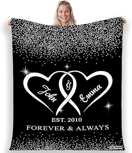 Forever & Always, nombre personalizado y est, regalo para él/ella, la mejor calidad y de primera calidad, cumpleaños, aniversario, regalo de boda