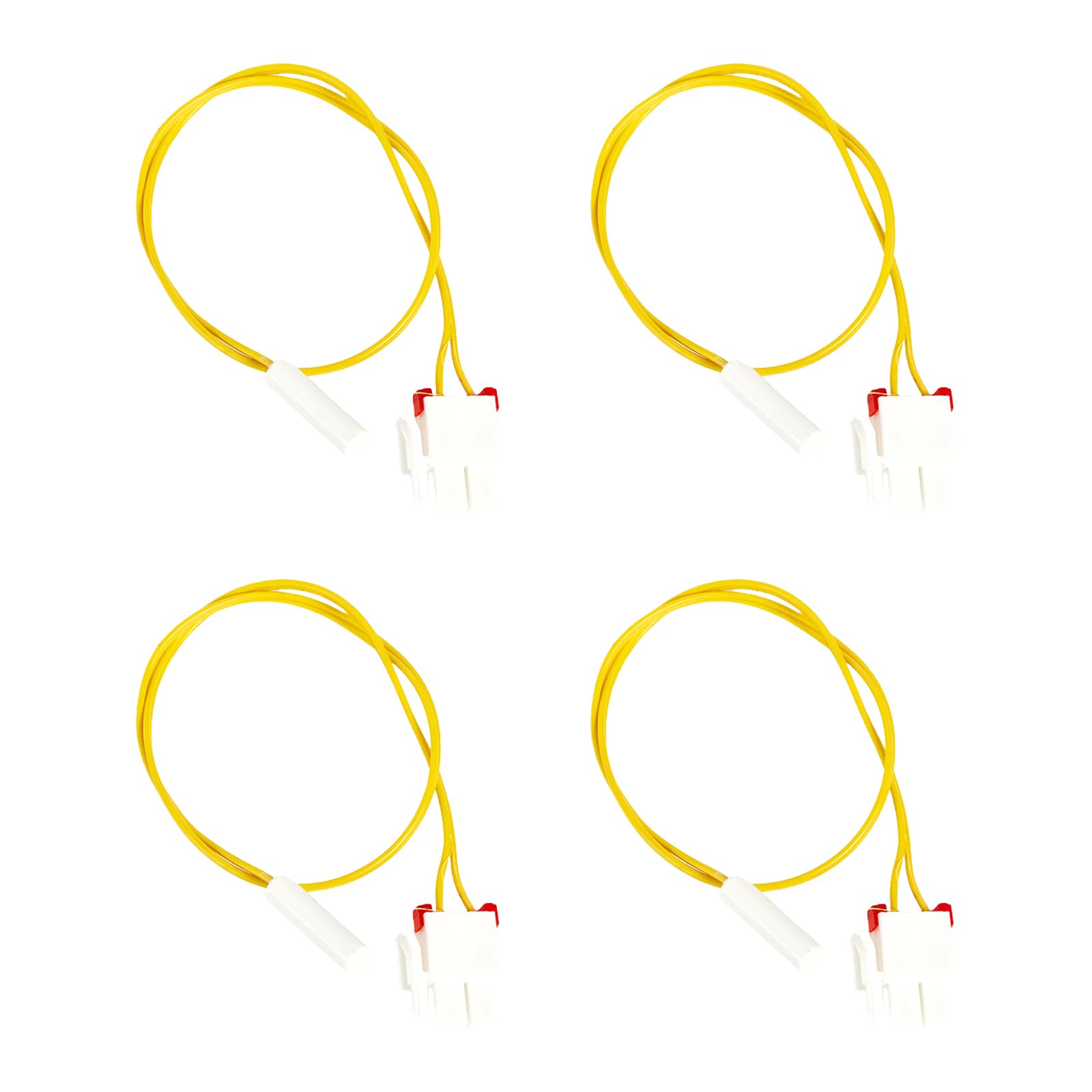 Kalttoy 4PCS Defrost Function Probe Refrigerator Sensors Probe Effective Temperature Regulation Refrigerator Temperature Sensors Easy Installation Fridge