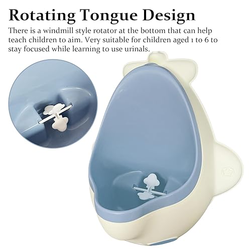 Miniatura 9 de Orinario de entrenamiento para ir al baño para niños, lindo orinario de entrenamiento de ballenasorina para orina (ballena gris)