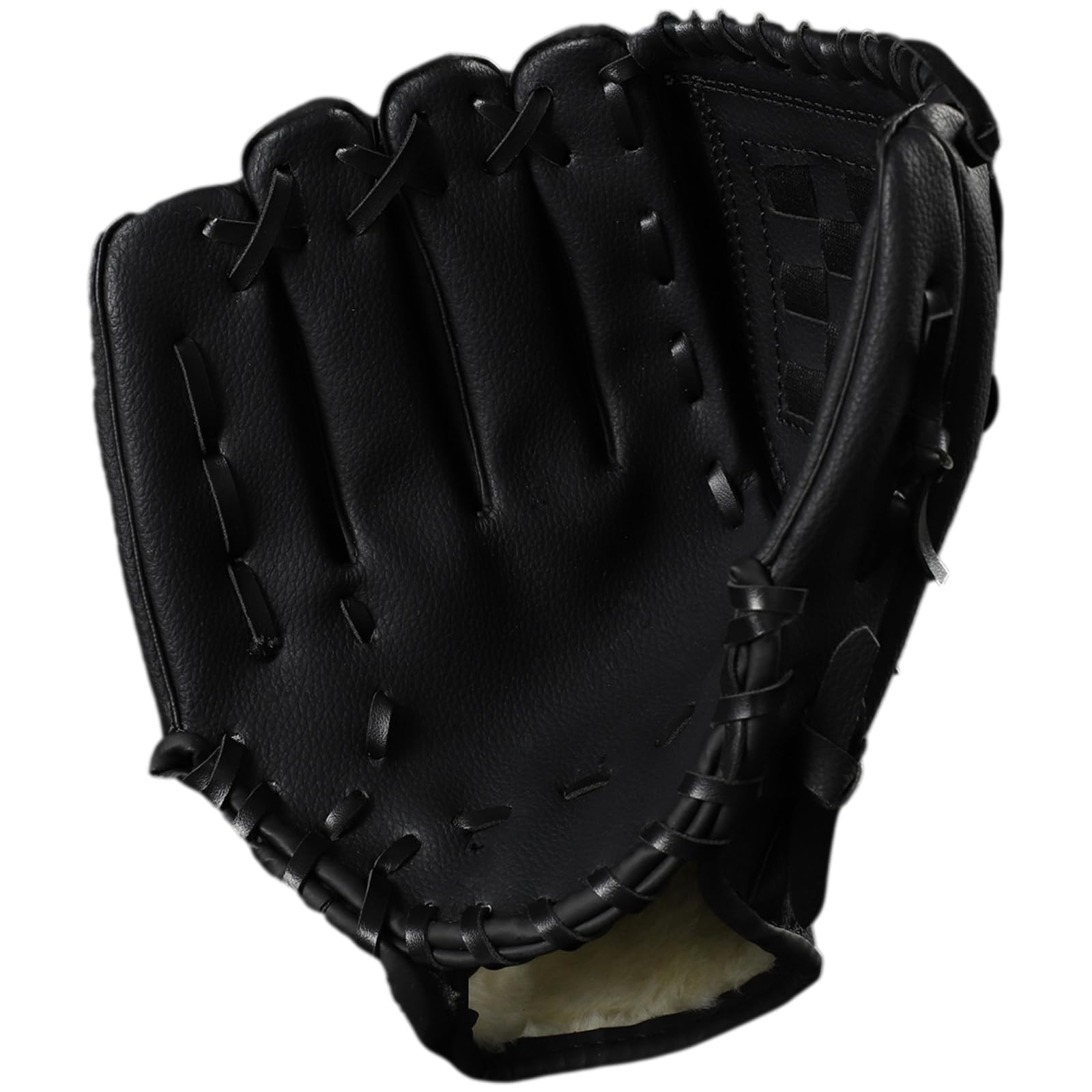 apott Black Baseball Gloves 11.5 inch Right Hand Softball Glove Adult Youth Baseball Mitt for Infielder Beginner, Left Hand Throw