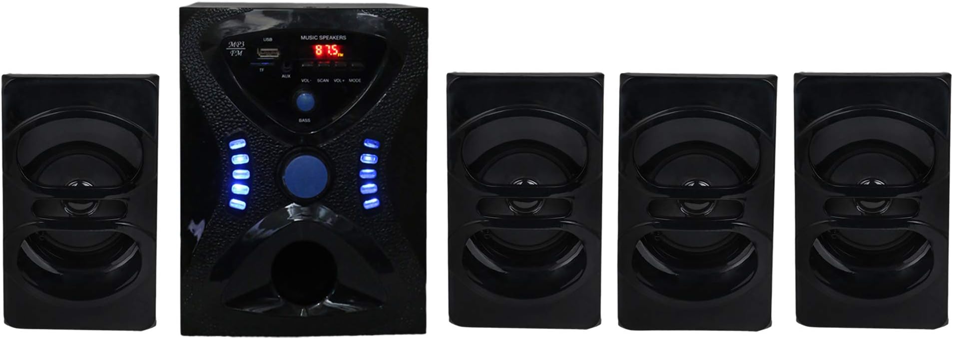 Eccellente Eccellente 4.1 Bluetooth Music System Home Theatre 4 Speaker 1 Bass Woofer_HT122