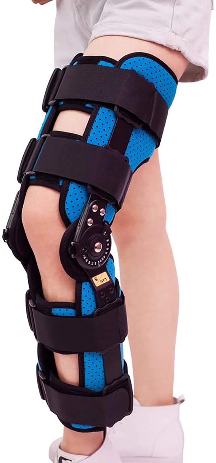 Buy Knee Orthosis Immobilizer, ROM Hinged Knee Brace, Adjustable Post